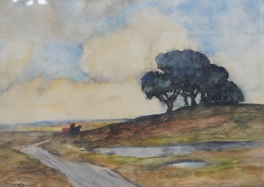 Ernest Proctor (1886-1935), watercolour, Landscape, signed, 29.5 x 39.5cm. Condition - good